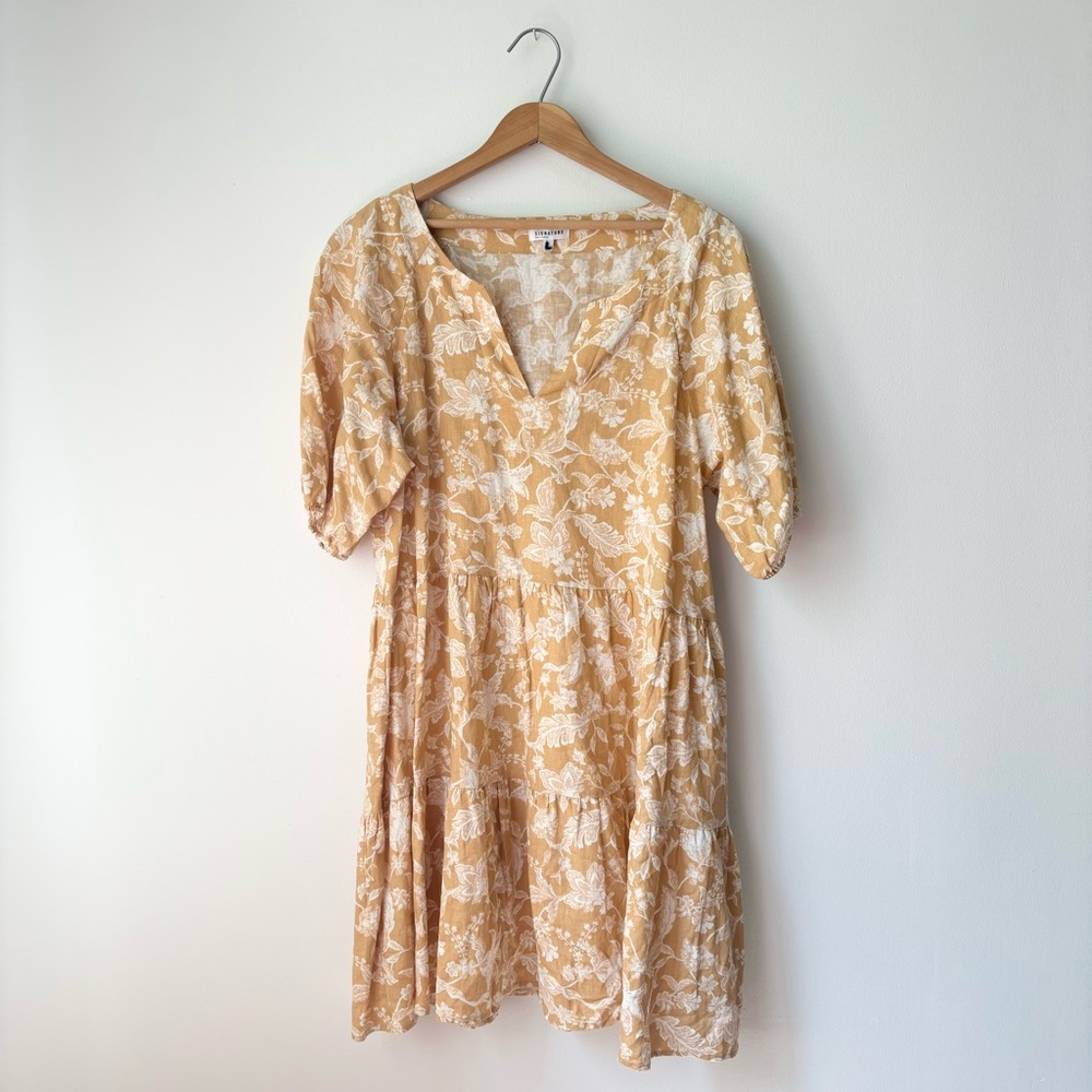 Yellow Linen Dress // Reitmans